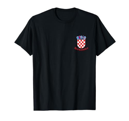 Kroatien Hrvatska T-Shirt mit Wappen für Herren Damen Kinder T-Shirt Kroatien Hrvatska T-Shirt mit Wappen für Herren Damen Kinder T-Shirt von Kroatien