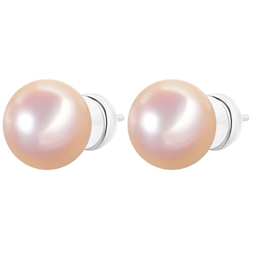 Damen Silber Nadel Knopf Perle Ohrstecker Luxuriös Elegant Stil Strahlende österreichische Perlen Viele Größen Für Jede Veranstaltung von Kronabelle