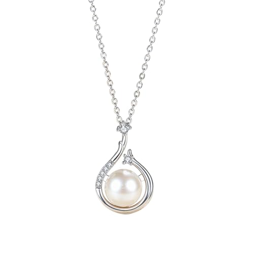 Kronabelle Verstellbare S925 Silber Süßwasserperlen-Halskette, minimalistisches Design für elegantes Styling Kronabelle Verstellbare S925 Silber Süßwasserperlen-Halskette, minimalistisches Design für elegantes Styling von Kronabelle