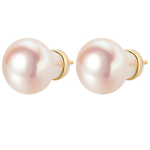 Perlenohrstecker, Silbernadelknopf, für Frauen, luxuriöses und elegantes Design mit leuchtenden österreichischen Perlen, mehrere Größen passen zu jeder Veranstaltung von Kronabelle