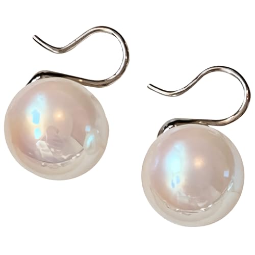 S925 Sterling Silber High Heel Perlenohrring Paar Frauen Österreichische Perle Einzigartiges Design Sicher Für Empfindliche Haut Mehrere Größen von Kronabelle