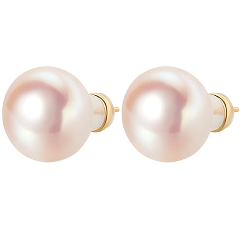 Silberne Nadelknopf-Perlen-Ohrstecker mit luxuriösem Design, elegante österreichische Perlen für Frauen, mehrfarbig, passt zu jedem Anlass von Kronabelle