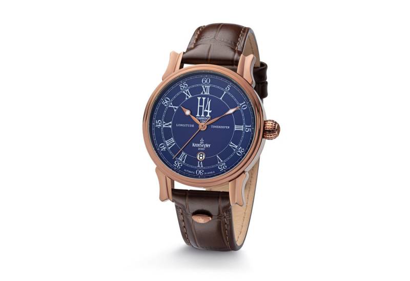 Kronsegler Automatikuhr H4 Longitude Timekeeper Herrenuhr mit Lederband von Kronsegler