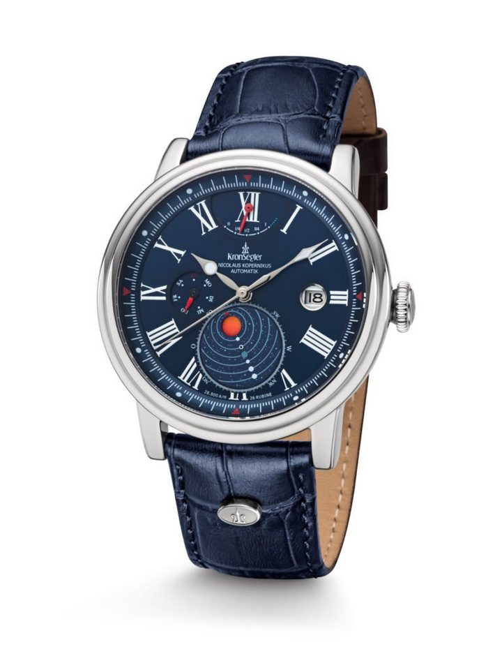 Kronsegler Automatikuhr Kopernikus Herren Armbanduhr m. Lederband von Kronsegler