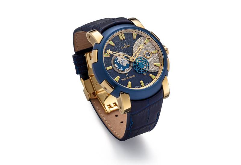 Kronsegler Automatikuhr Mars Exlorer Herrenuhr Automatik mit Saphirglas, Lederband, limitierte Edition von Kronsegler