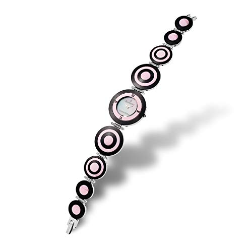 Kronsegler Cassandra Keramik Schmuckbanduhr Onyx-Rosè von Kronsegler