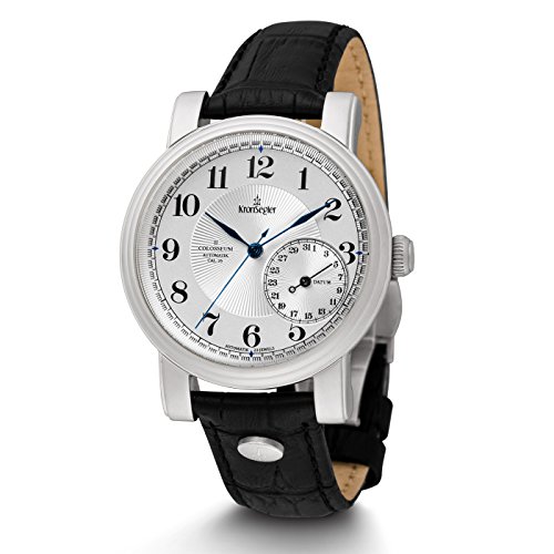 Kronsegler Colosseum II Automatik rhodiniert - Weiss/blau von Kronsegler