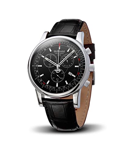 Kronsegler DR.House Herren Chronograph Stahl-schwarz von Kronsegler
