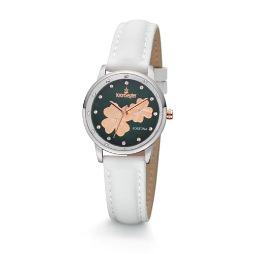 Kronsegler Fortuna Damen Armbanduhr Vegan Stahl Grün von Kronsegler