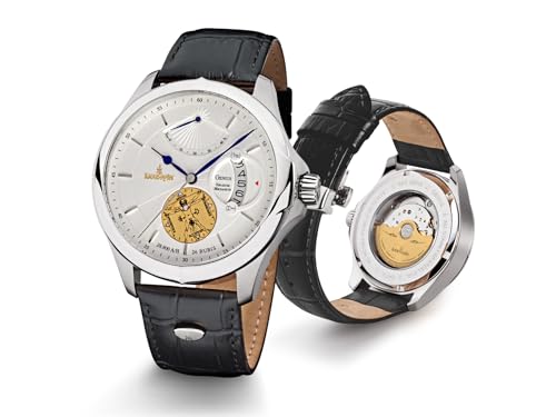 Kronsegler Genius - Horarium Mechanicus - Herren Armbanduhr Automatik Stahl-silbern von Kronsegler