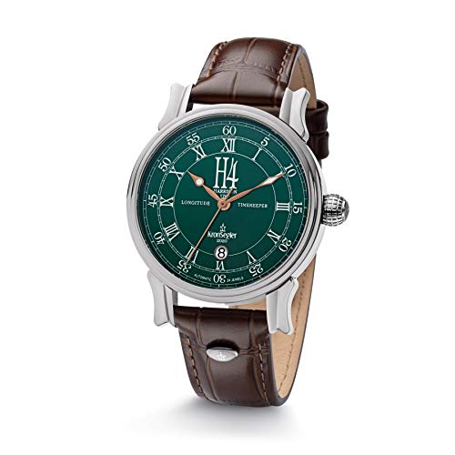 Kronsegler H4 Herren Armbanduhr Automatik Stahl-Grün von Kronsegler