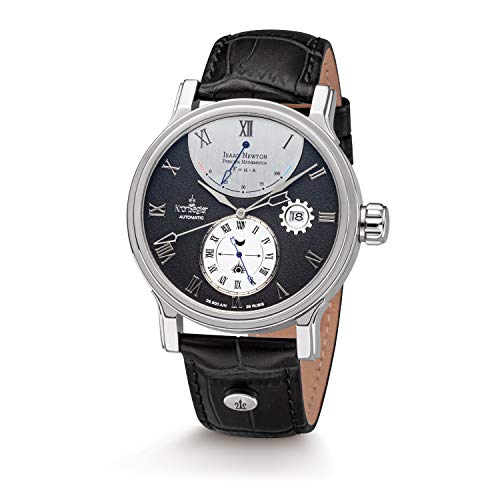 Kronsegler Isaac Newton - Principia Mathematica Herren Armbanduhr Automatik Stahl-Schwarz von Kronsegler