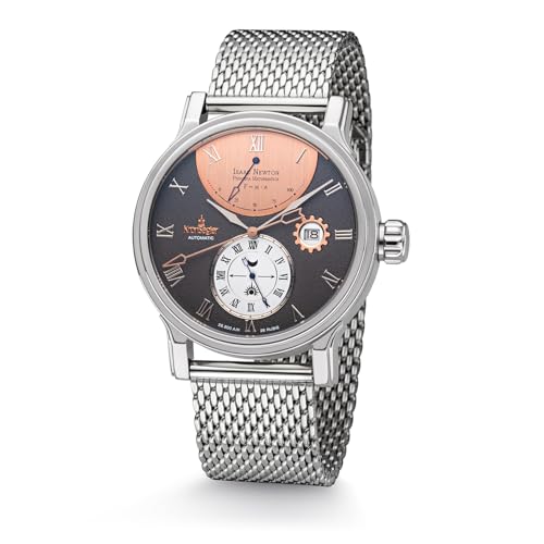 Kronsegler Isaac Newton - Principia Mathematica Herren Armbanduhr Automatik Stahl-Umbra (Stahl-Umbra, Silber, Edelstahl) von Kronsegler