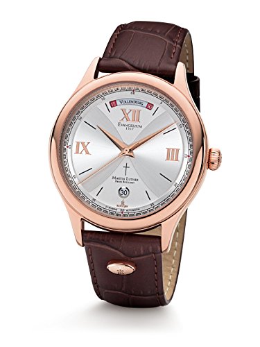 Kronsegler "Martin Luther Herren Armbanduhr Automatik Limit. Rosevergoldet-Silbern von Kronsegler