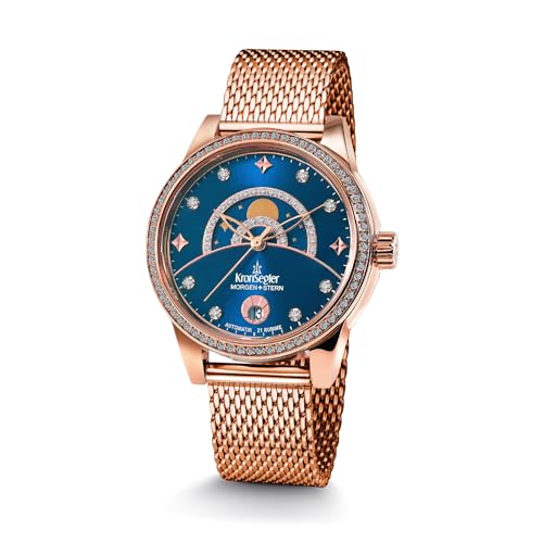 Kronsegler Morgenstern Damen Armbanduhr Automatik Rose (Rosegold, Edelstahl) von Kronsegler