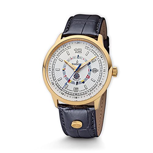 Kronsegler Neptun II Automatikuhr Gold-Weiss von Kronsegler