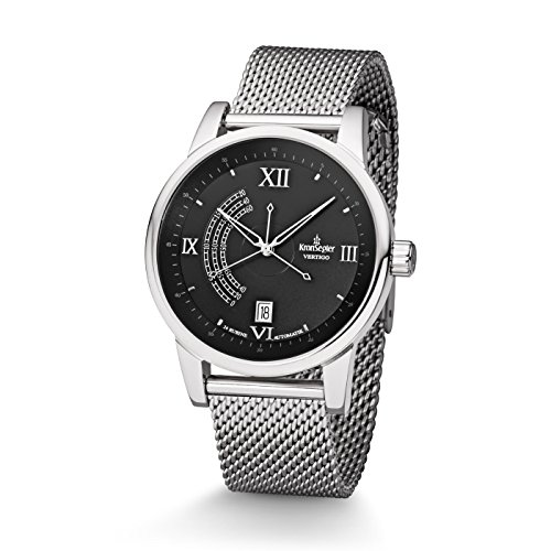 Kronsegler Vertigo Automatik Herren Armbanduhr Stahl Onyx mit Milanaiseband Kronsegler Vertigo Automatik Herren Armbanduhr Stahl Onyx mit Milanaiseband von Kronsegler