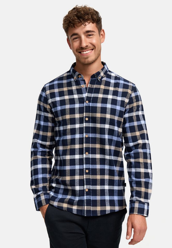 Kronstadt Langarmhemd KSDean Check Carohemd mit Button-Down-Kragen von Kronstadt