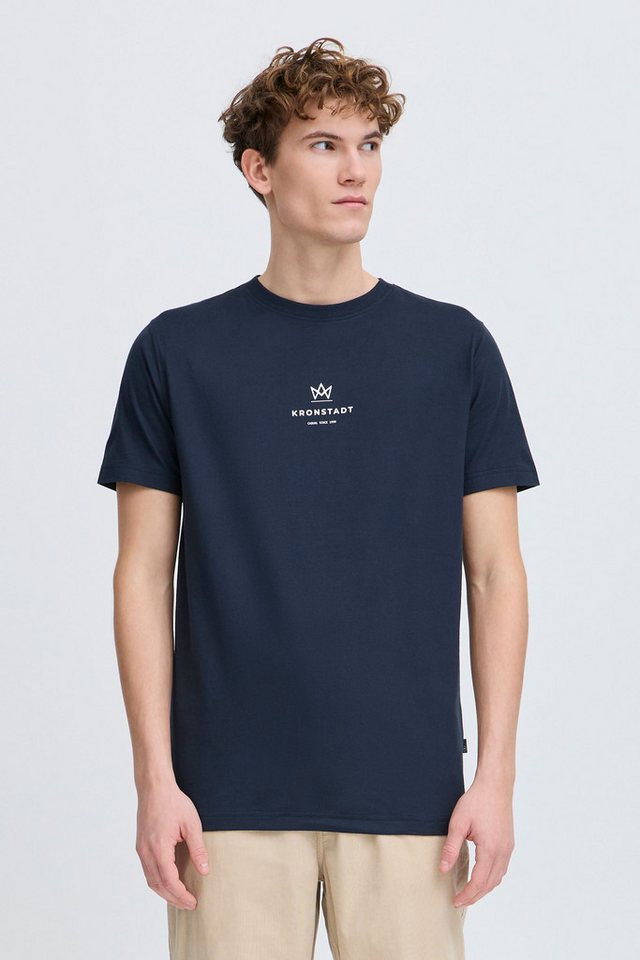 Kronstadt Rundhalsshirt KSMccarto Basic T-shirt mit Logo von Kronstadt