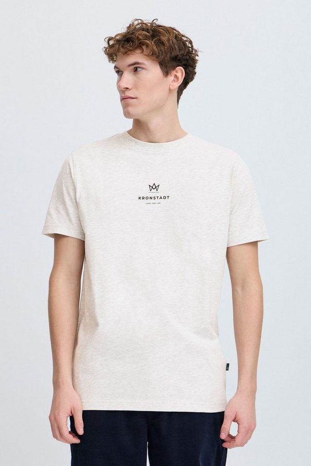 Kronstadt Rundhalsshirt KSMccarto Basic T-shirt mit Logo von Kronstadt