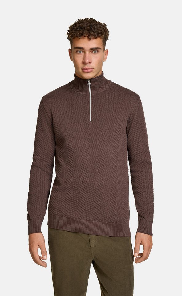 Kronstadt Strickpullover Herren KSCarlo Half-Zip Pullover Herrenpullover Half-Zip Feinstrickpullover von Kronstadt