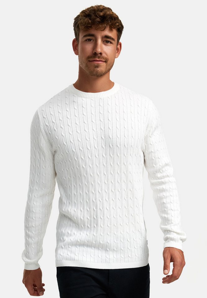Kronstadt Strickpullover Herren KSCable Pullover Herrenpullover Feinstrickpullover mit Rundhalsausschnitt von Kronstadt
