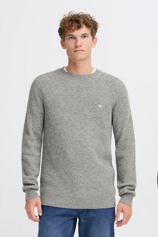 Kronstadt Strickpullover KSDoors O-neck Kuscheliger leichter Strickpullover von Kronstadt