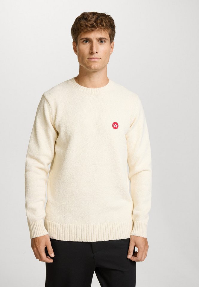Kronstadt Strickpullover Herren KSGreyson crew Pullover Herrenpullover Strickpullover mit Logo Stickerei von Kronstadt