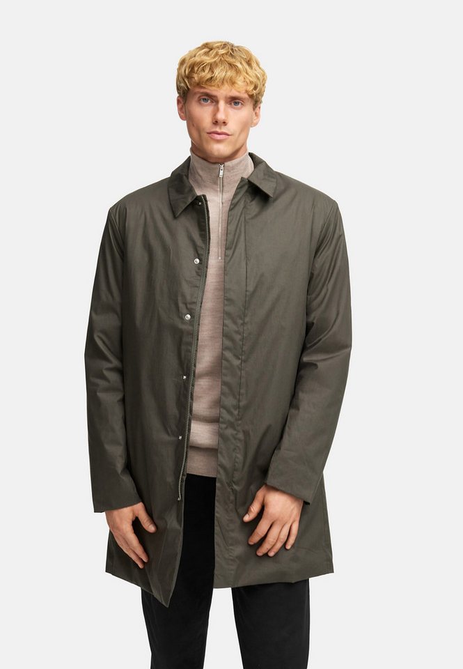 Kronstadt Wollmantel KSCane padded car coat mit verdeckter Knopfleiste und kariertem Innenfutter Kronstadt Wollmantel KSCane padded car coat mit verdeckter Knopfleiste und kariertem Innenfutter von Kronstadt
