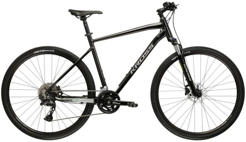 Kross Crossrad "Crossrad Damen 28" Evado 7.0 schwarz 20 Gänge" 20 Gang Shimano CUES U6020 Schaltwerk Kettenschaltung von Kross