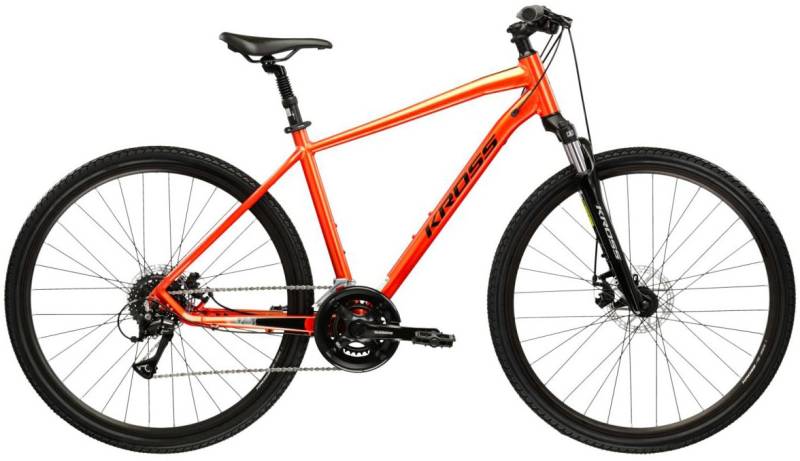 Kross Crossrad "Crossrad Herren 28" Evado 3.0 orange 16 Gänge" 16 Gang Shimano ACERA M3020 Schaltwerk Kettenschaltung von Kross