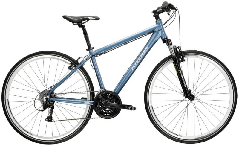 Kross Crossrad "Crossrad Herren 28" Move 1.0 blau 24 Gänge" 24 Gang Shimano ACERA M3020 Schaltwerk Kettenschaltung von Kross
