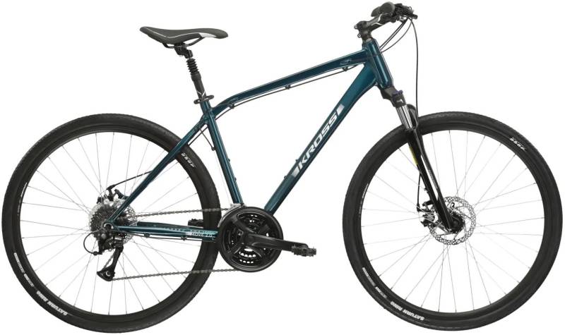 Kross Crossrad "Crossrad Herren 28" Move 2.0 türkis 24 Gänge" 24 Gang Shimano ACERA M3020 Schaltwerk Kettenschaltung von Kross