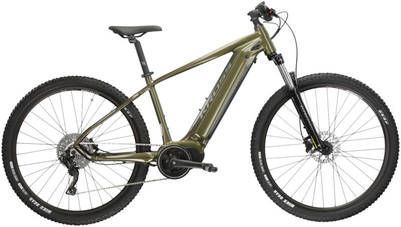 Kross "E-MTB Hexagon Boost 4.0 29 Zoll braun" 9 Gang microSHIFT ADVENT M6195 Schaltwerk Kettenschaltung Mittelmotor 250 W Pedelec, Elektrofahrrad für Damen und Herren von Kross