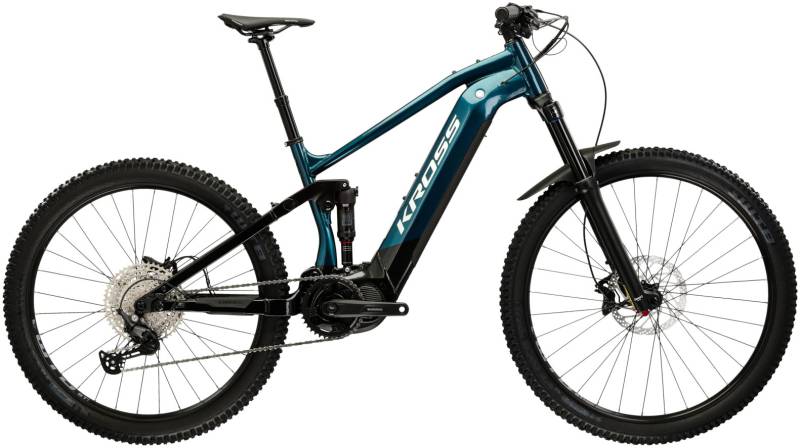 Kross "KROSS E-MTB Grist Boost 2.0 630 29" türkis 12 Gänge" 12 Gang Shimano DEORE M6100 Schaltwerk Kettenschaltung Mittelmotor 250 W Pedelec, Elektrofahrrad für Damen und Herren, MTB von Kross
