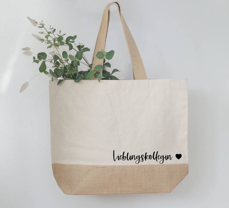 Jutetasche Lieblingskollegin/Lieblingskollege Jutetasche Lieblingskollegin/Lieblingskollege von KrueativShirts