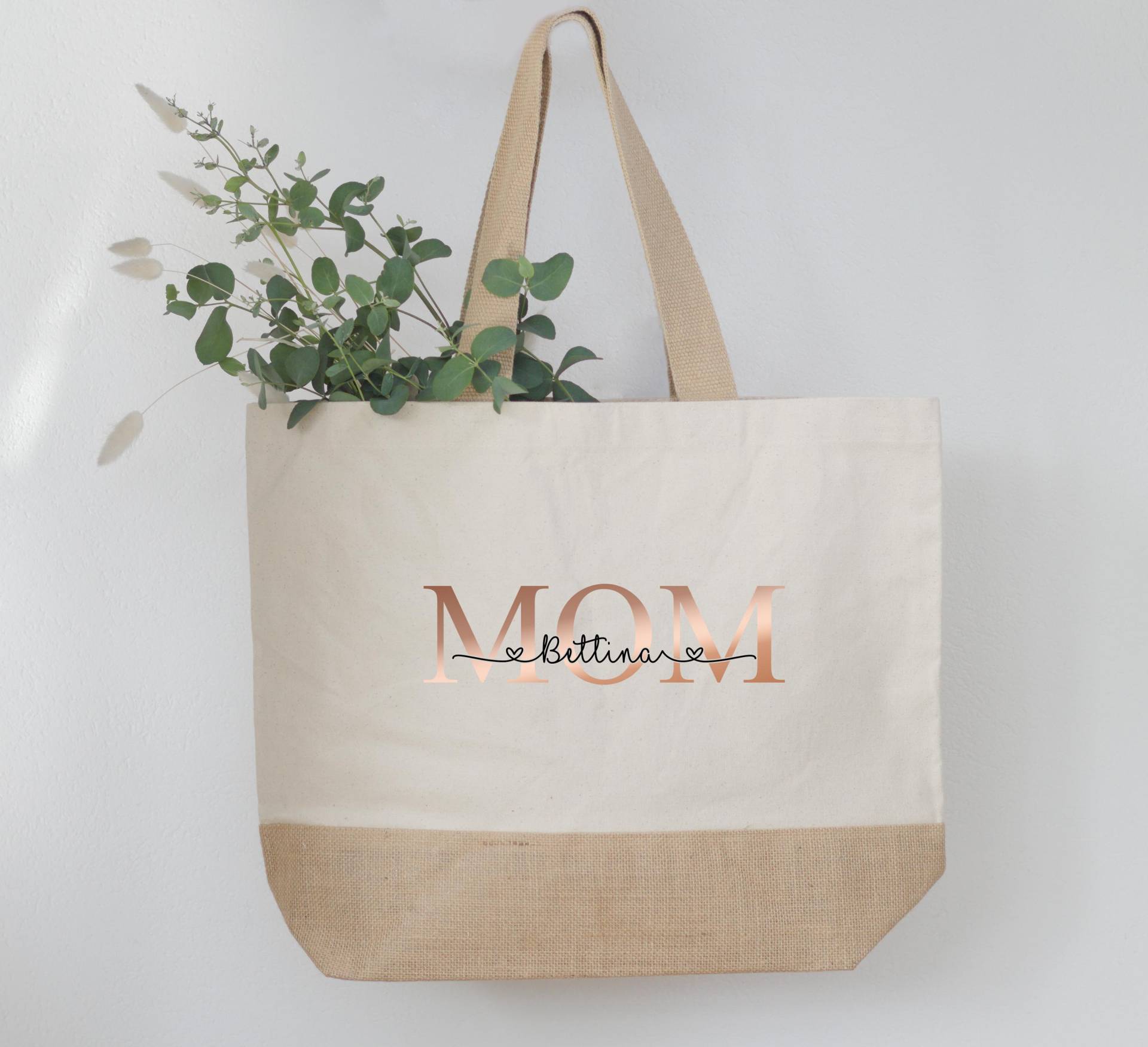 Jutetasche Mom Jutetasche Mom von KrueativShirts