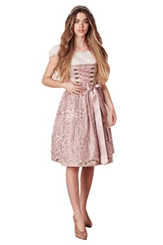 Krüger Dirndl - Damen Trachten Dirndl, Annette (415362-050) (50cm), Größe:34, Farbe:Natur (0015) von Krüger Dirndl