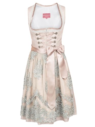 Krüger Dirndl Damen Dirndl 416265 hellgrau 42 von Krüger Dirndl