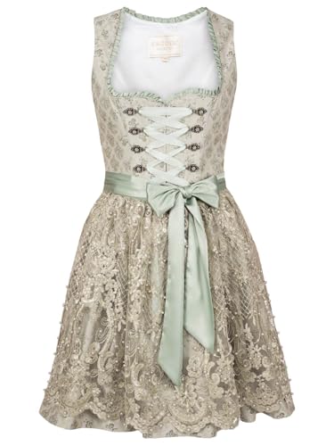 Krüger Dirndl Damen Dirndl 418066 hellgrün 42 von Krüger Dirndl