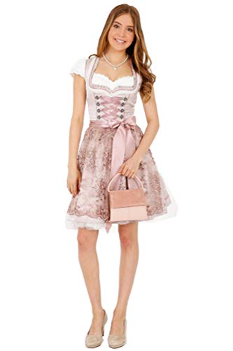 Krüger Dirndl Nalia (50 cm), Dirndl (46685), Größe:36, Farbe:Rose von Krüger Dirndl