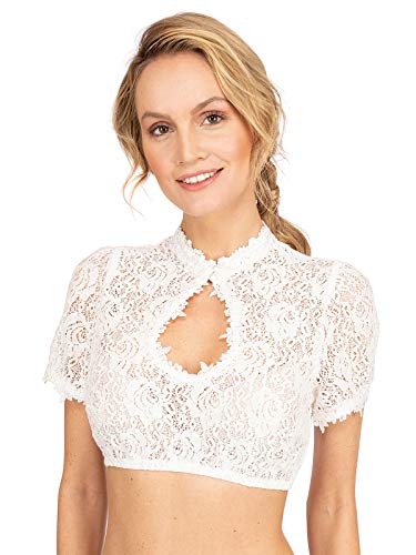 Krüger Dirndl Dirndlbluse Amanda Ecru, 44 von Krüger Dirndl