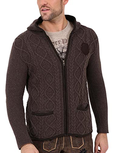 Krüger Dirndl Herren Strickjacke 98710 braun 3XL von Krüger Dirndl