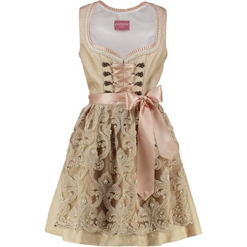 Krüger Dirndl Mini Dirndl Evilina beige 416065-050-23, Gr.36 Damen von Krüger Dirndl