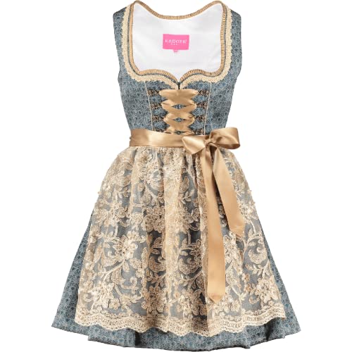 Krüger Dirndl Mini Dirndl Gabriele Paisley Marine, Gr.44 Damen von Krüger Dirndl