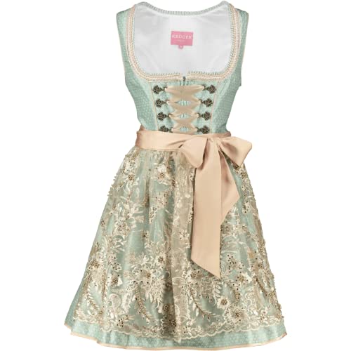 Krüger Dirndl Mini Dirndl Maite hellgrün 411465-050-51 hellgrün, Gr.38 Damen von Krüger Dirndl