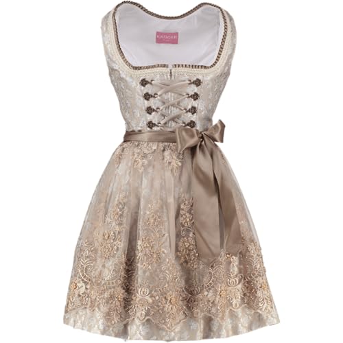 Krüger Dirndl Mini Dirndl Marcy beige Paisley Gr. 36 Damen von Krüger Dirndl