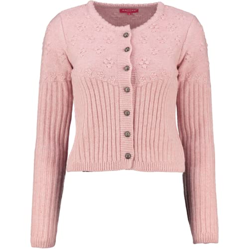 Krüger Dirndl Strickjacke Lolita 371365-000-33 rosa Slim Fit Langarm, Gr.S Damen von Krüger Dirndl