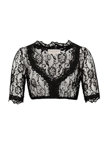 Krüger Dirndlbluse Cassandra Spitzendirndlbluse (38, schwarz) von Krüger Dirndl