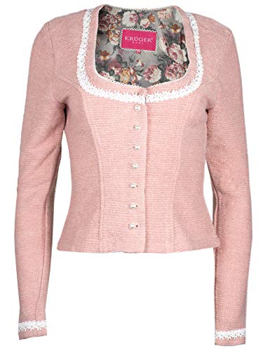 Krüger Trachtenjacke Tulinia Rose Jäckchen Dirndl Bolero Jacke (rosa, 40) von Krüger Dirndl